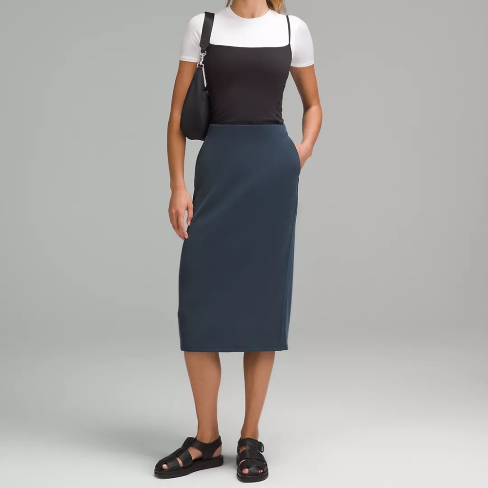 NWT 💎 lululemon athletica SoftsremeHR  Midi Skirt Size 0 - Picture 2 of 16